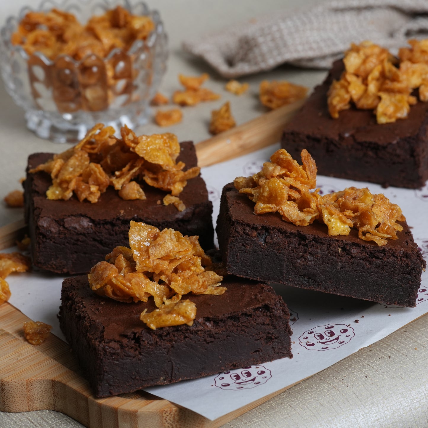 Caramel Cornflake Brownie