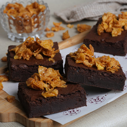 Caramel Cornflake Brownie Recipe